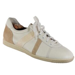 Worn 2x PREMIATA Fashion Sneakers Leather Suede White Beige ITALY Sz. 11 Mens